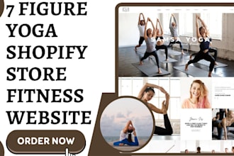 design yoga shopify fitness website gym store yoga mat yoga apparel yoga website