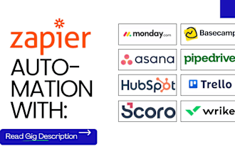 do zapier integration for monday, basecamp pipedrive hubspot asana trello CRM
