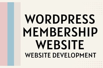 design a wordpress membership website