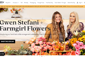 design flower website florist garden shopify store gift card flower dropshipping