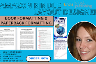 do paperback book cover formatting book design for amazon KDP ebook and print