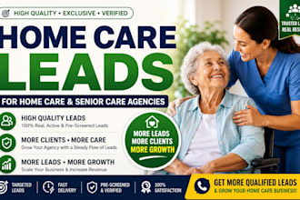 home care leads elderly care leads senior care leads home care website