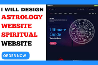 design astrology spiritual website