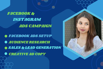 set up and manage facebook and instagram ads campaign