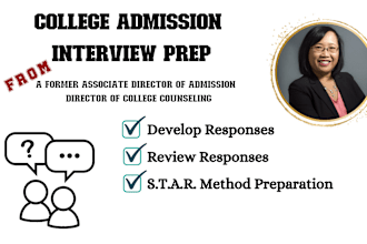 help you prepare for a college admission interview