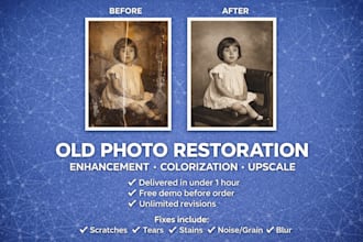 restore, repair and colorize your precious memories