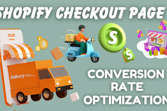 design shopify checkout page and shopify cart pages