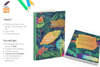 design kids and adults coloring book cover and interior pages for amazon kdp