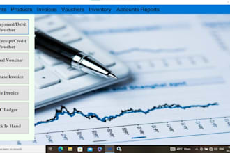 build pos, accounting, inventory, profit loss application
