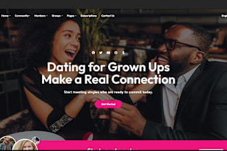 create a dating website with the qiupid theme, youzify and buddypress