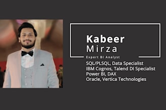expert bi analyst, IBM cognos, sql, talend specialist