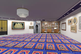do interior design of mosque