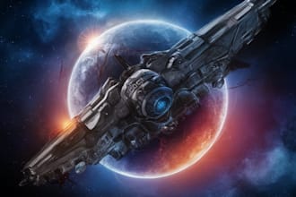 draw your sci fi illustration, sci fi art