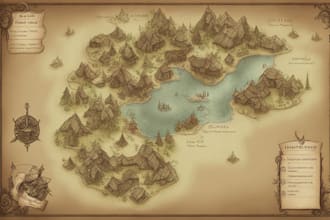 create a high quality fantasy map