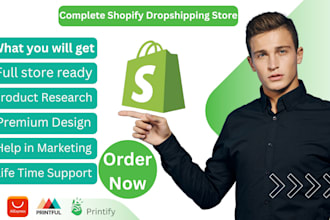 setup shopify store, build shopify store