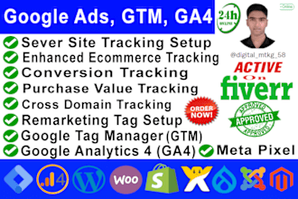 setup google analytics 4, ga4 ecommerce tracking, GTM conversion tracking