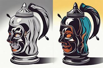 turn your drawing to awesome vector or digital art