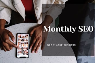 be your monthly SEO expert for increased organic traffic