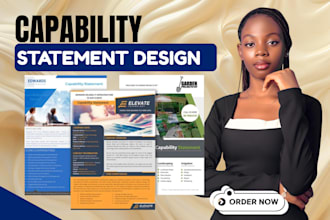 write and design federal government capability statement