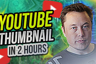 create click worthy attractive youtube thumbnail