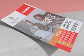 be  creative design your flyer