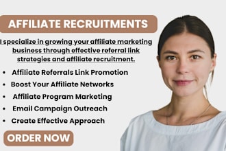 do affiliate referral link promotion, affiliate signup, affiliate recruitments