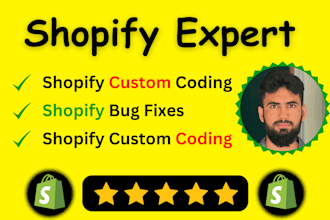 shopify custom coding shopify bug fix and custom theme development