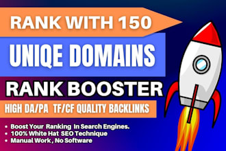 150 mix backlinks high 50 plus da for google ranking