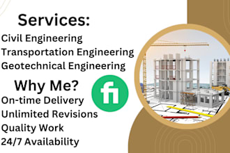 do transportation, geotechnical and civil engineering projects professionally