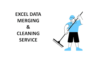 clean, format, merge, split excel data