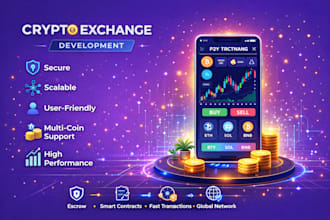 develop crypto exchange website, mobile app