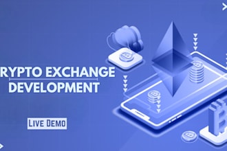 develop crypto exchange website, mobile app