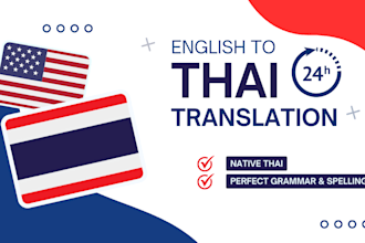 accurately translate english to thai in under 24 hours
