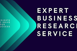 conduct a comprehensive market research for your business or business idea