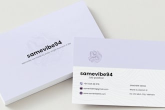 give you a purple business card canva template
