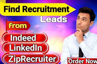 find high quality recruitment leads from indeed, linkedin, ziprecruiter