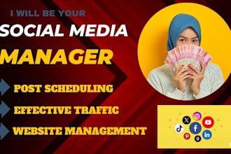 be your social media marketing manager, website maintainer