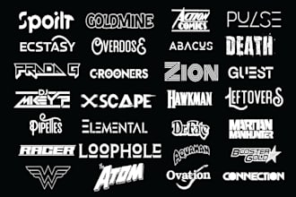 do exclusive dj typography rap band producer urban clothing brand logo design