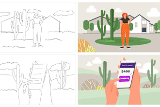 do motion graphic and storyboard illustration
