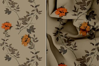 make digital seamless prints and patterns for you