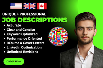 write unique job descriptions for any position