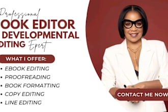 developmental editing and formatting for your fiction or nonfiction book
