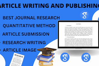 write and publish article in top peer reviewed or q1 q2 journal