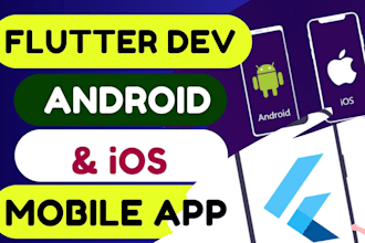 build android app and ios app on flutter, flutter mobile app developer
