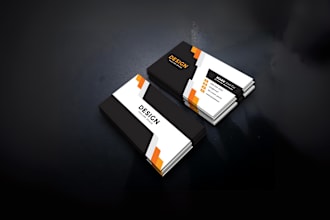 create 2 business cards or visiting cards within 1 hour