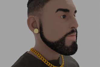 model a 3d stylized character of your likeness