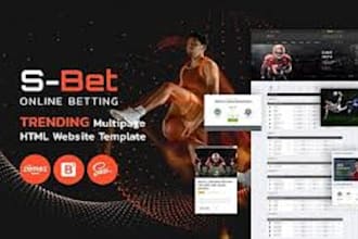 build fantastic tournament website, sport website, bet website, poker, bet app