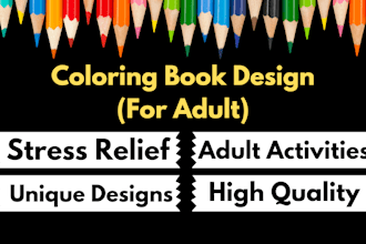 create adult coloring book or coloring pages for KDP