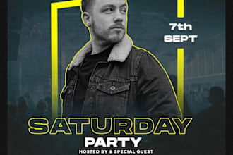 design party flyer,sport flyer or fitness flyer all types