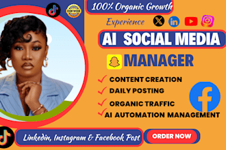 be your social media manager, social media ai automation management